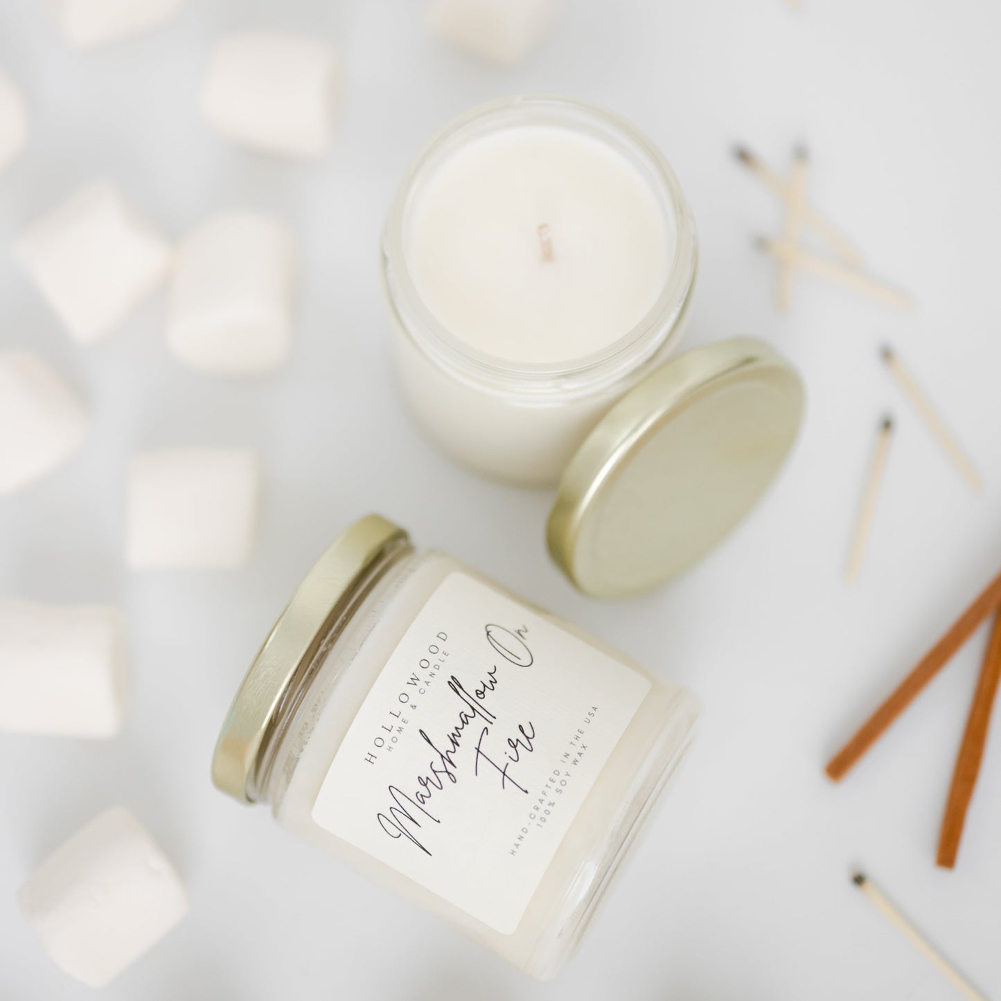 MARSHMALLOW ON FIRE | CANDLES
