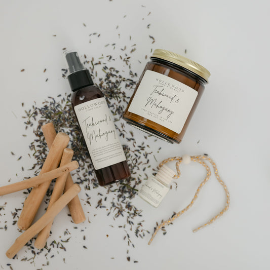 TEAKWOOD MAHOGANY| CANDLES
